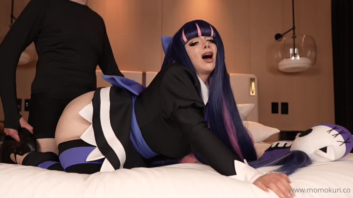 Momokun Aka Mariah Mallad Stocking Love Hotel With A Fan Plastic Dildo